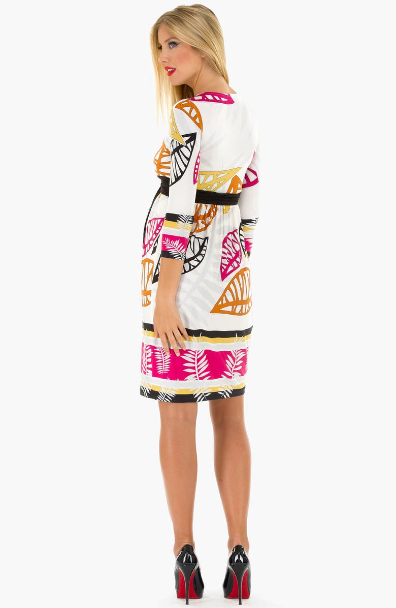 Olian Print Maternity Dress, Alternate, color, 