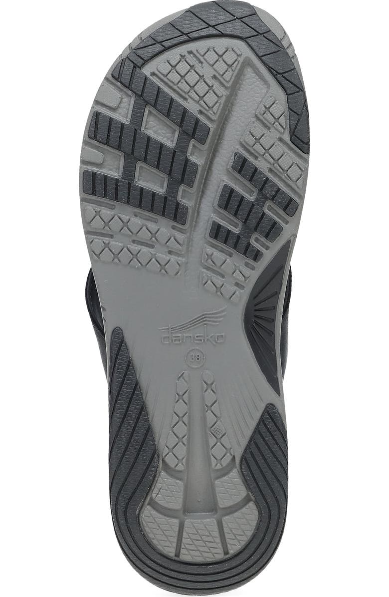 Dansko Rosemary Platform Flip Flop, Alternate, color, Black Calf