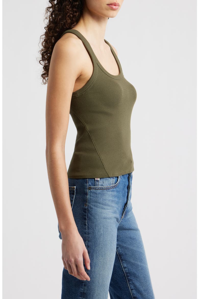 The Essential Rib Tank, Alternate, color, DARK OLIVE