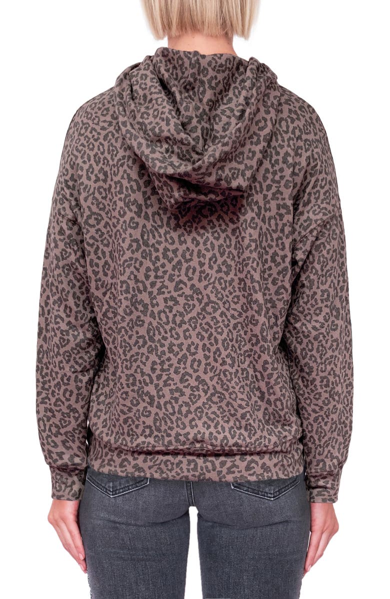 Sundry Leopard Hoodie, Alternate, color,