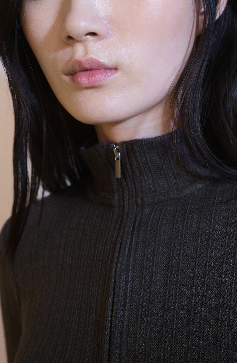 MANGO Half Zip Sweater, Alternate, color, 