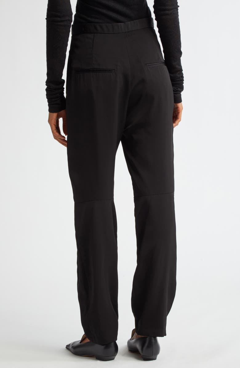 BITE Studios Evening Belted Satin Trousers, Alternate, color, Black