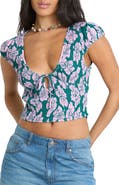 Billabong Crush on You Floral Smocked Top
