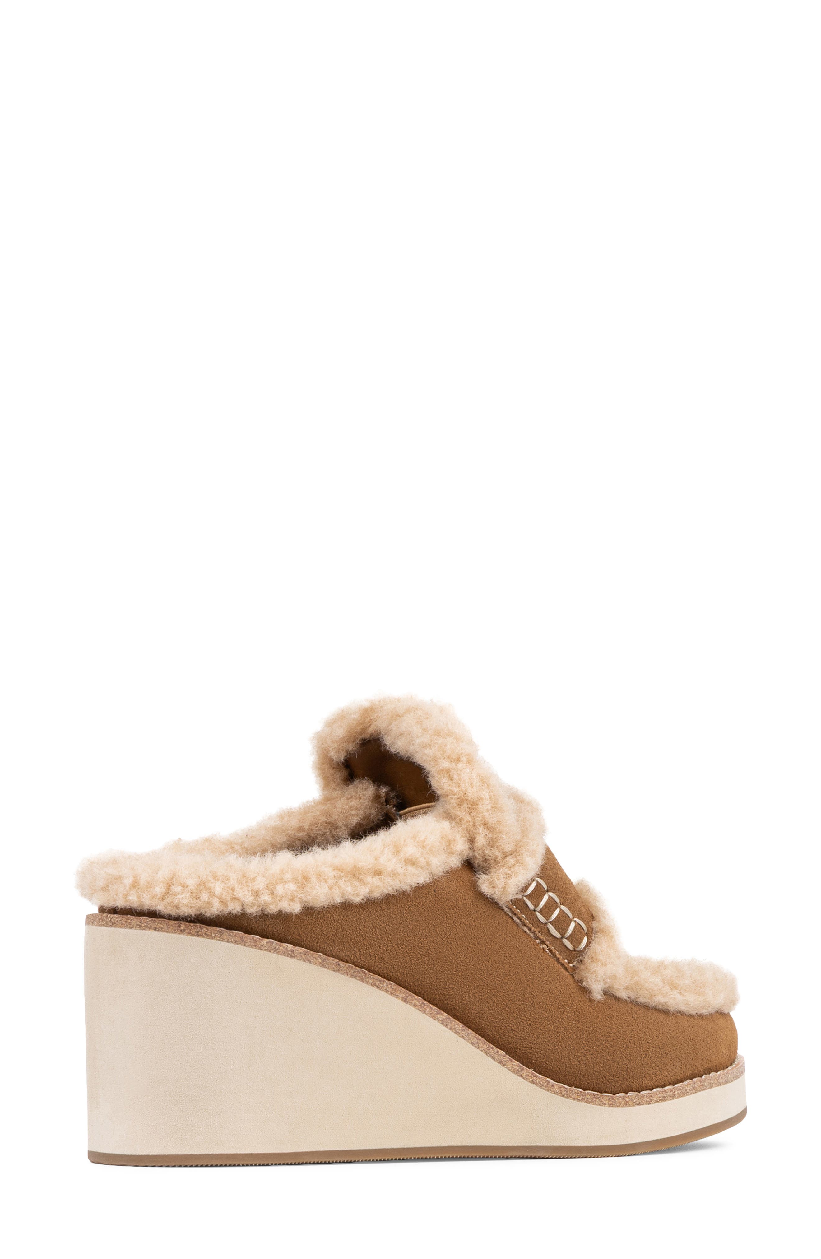 Jackpot Leather Wedge Mule, Alternate, color, SADDLE