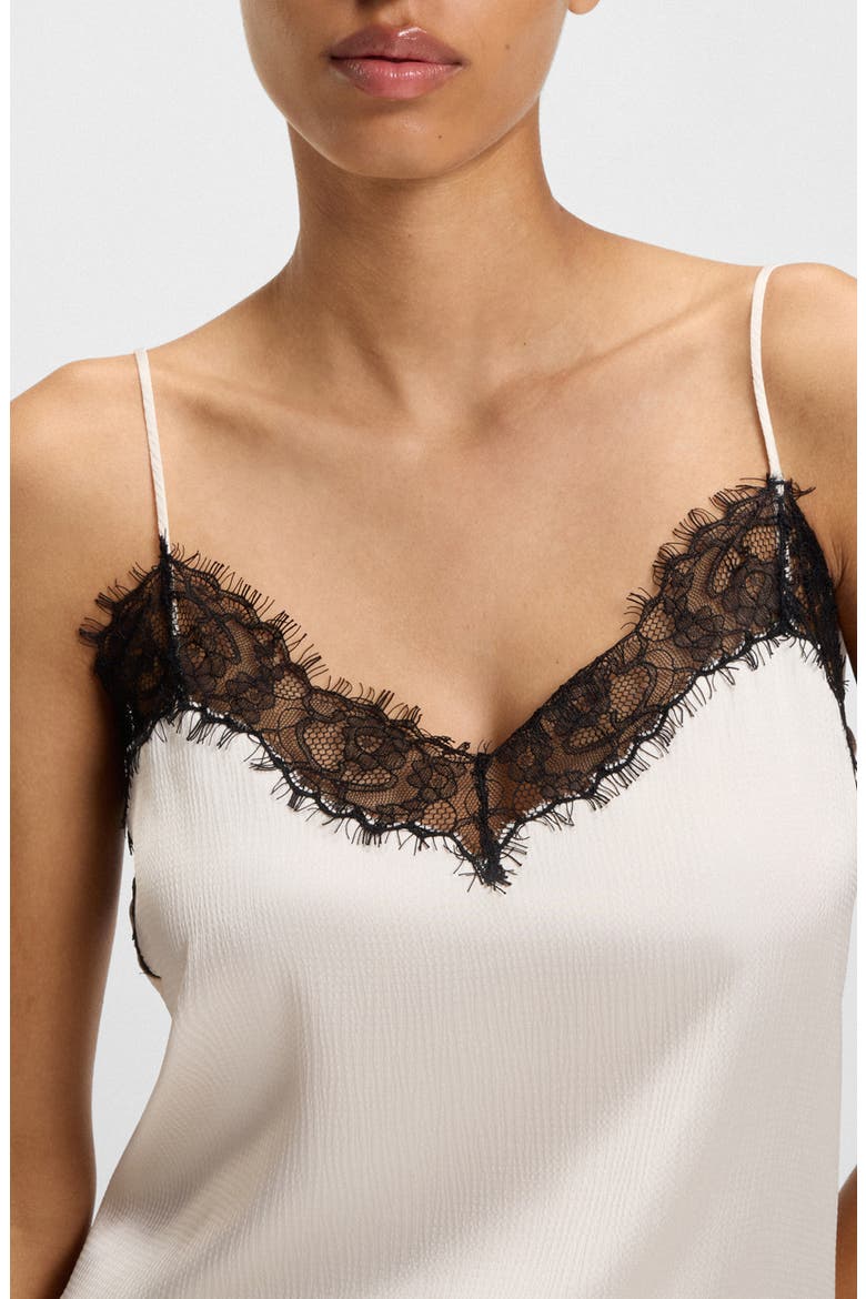 Ilessy Eyelash Lace Camisole, Alternate, color, OPEN WHT