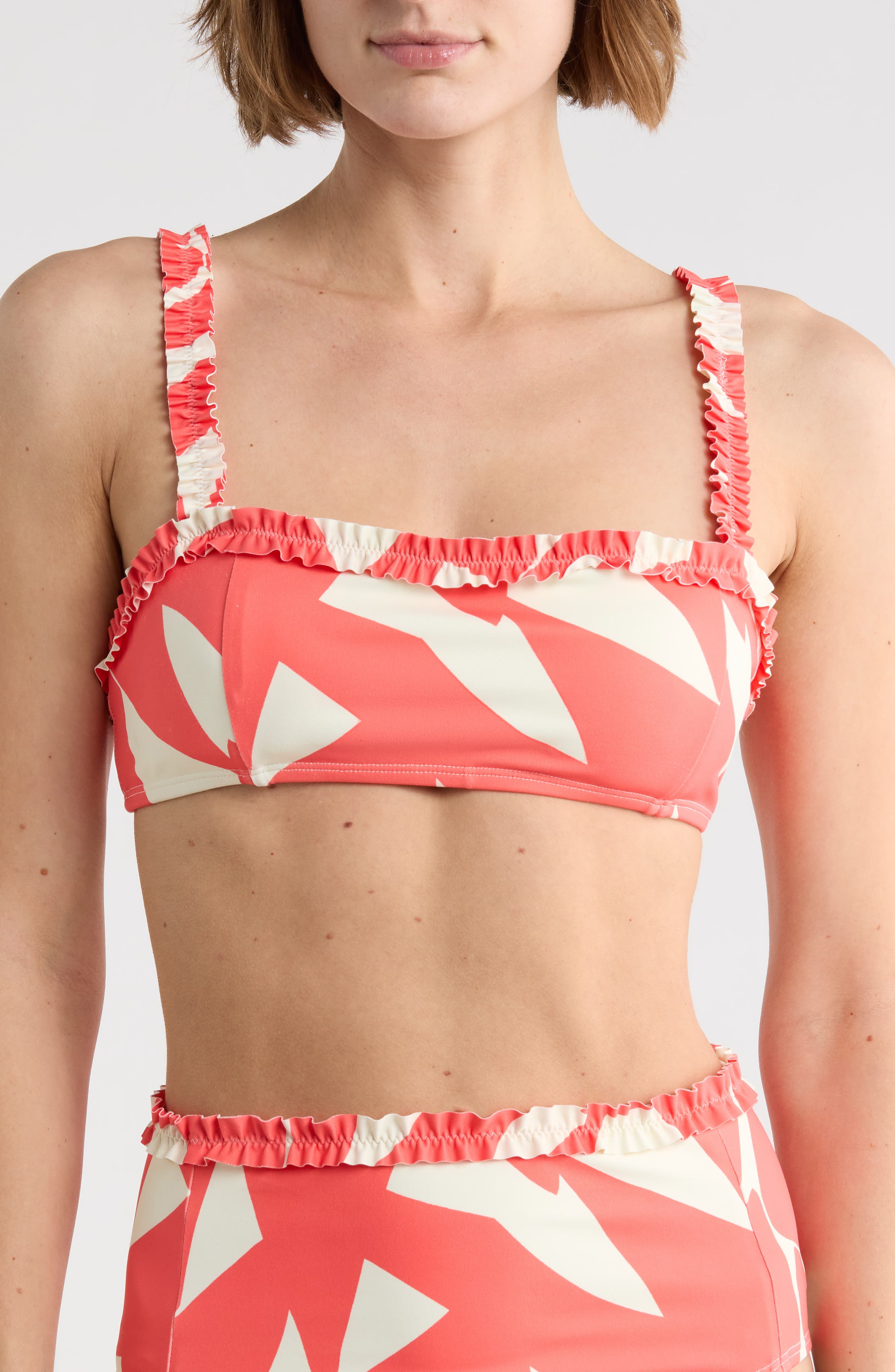 Hutch Ruffle Trim Bikini Top