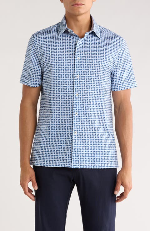Milo Short Sleeve 8-Way Stretch OoohCotton® Button-Up Shirt
