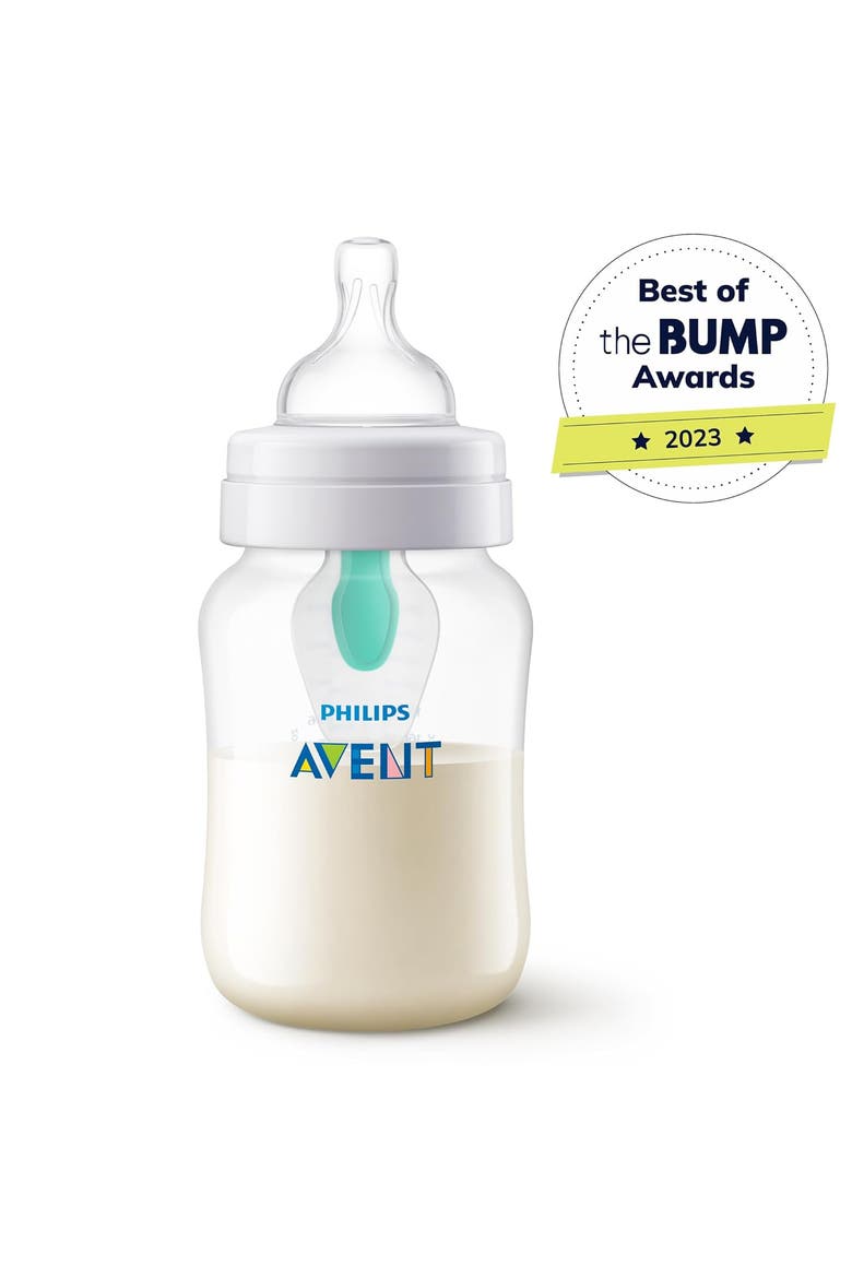 Anti-colic Baby Bottle With AirFree Vent, 9oz, 4pk, Clear, Alternate, color, No Color