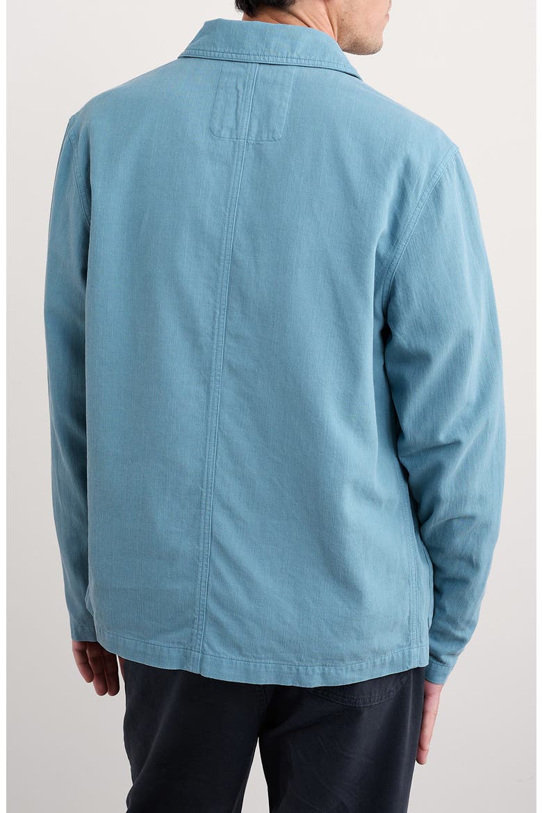 Well Wright Organic Cotton & Linen Shirt Jacket, Alternate, color, HYDRANGEA