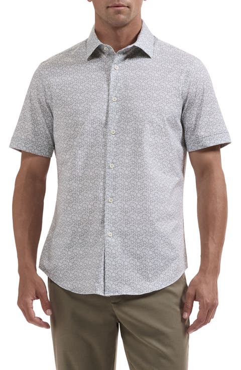 Miles OoohCotton® Floral Short Sleeve Button-Up Shirt