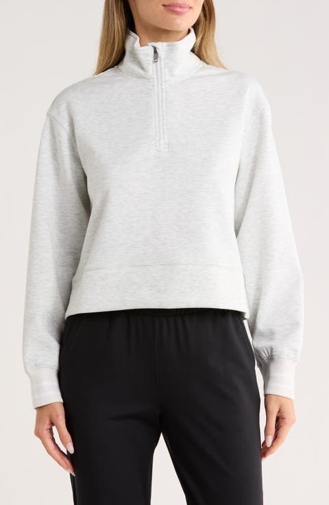 Georgetown Scuba Crop Half Zip Sweatshirt