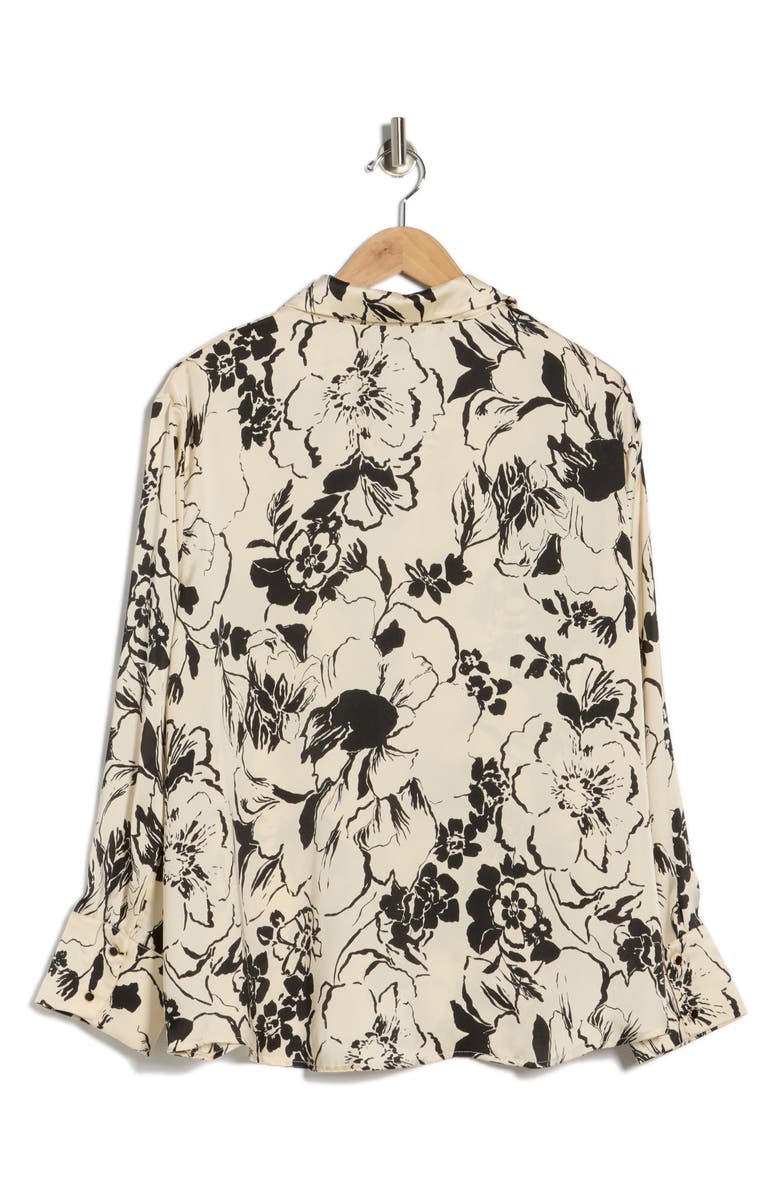 INDUSTRY REPUBLIC CLOTHING Floral Button-Up Shirt, Alternate, color, Etched Floral