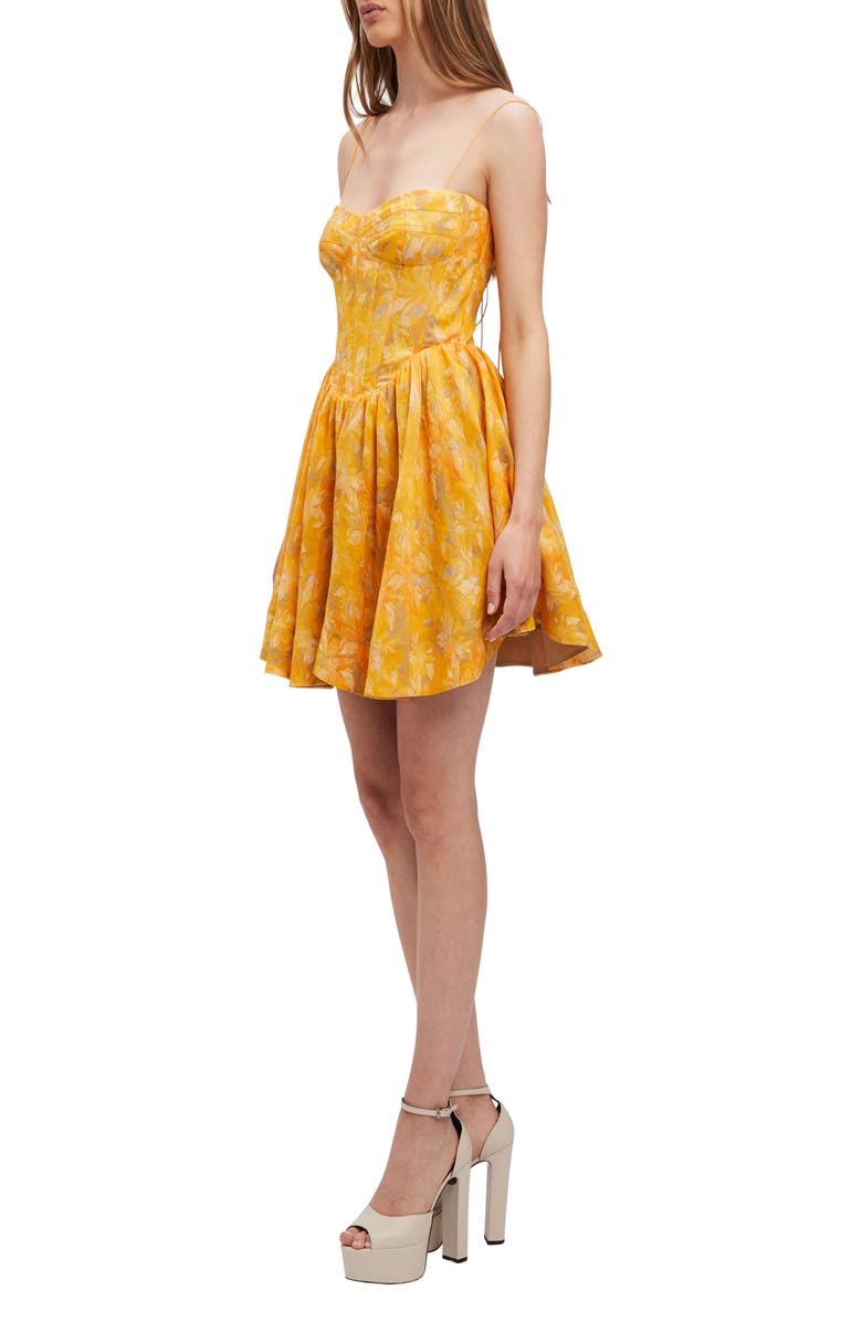 Bardot Elsie Floral Corset Minidress, Alternate, color, 