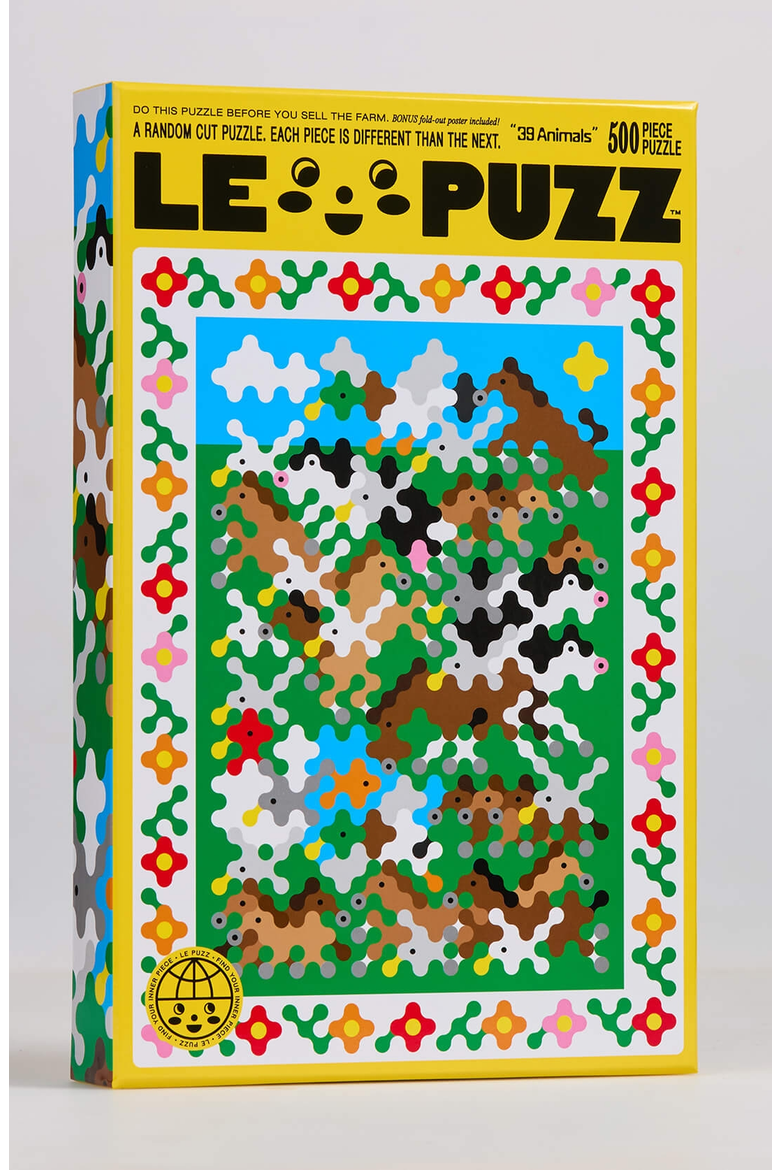 39 Animals Jigsaw Puzzle, Main, color, Yellow