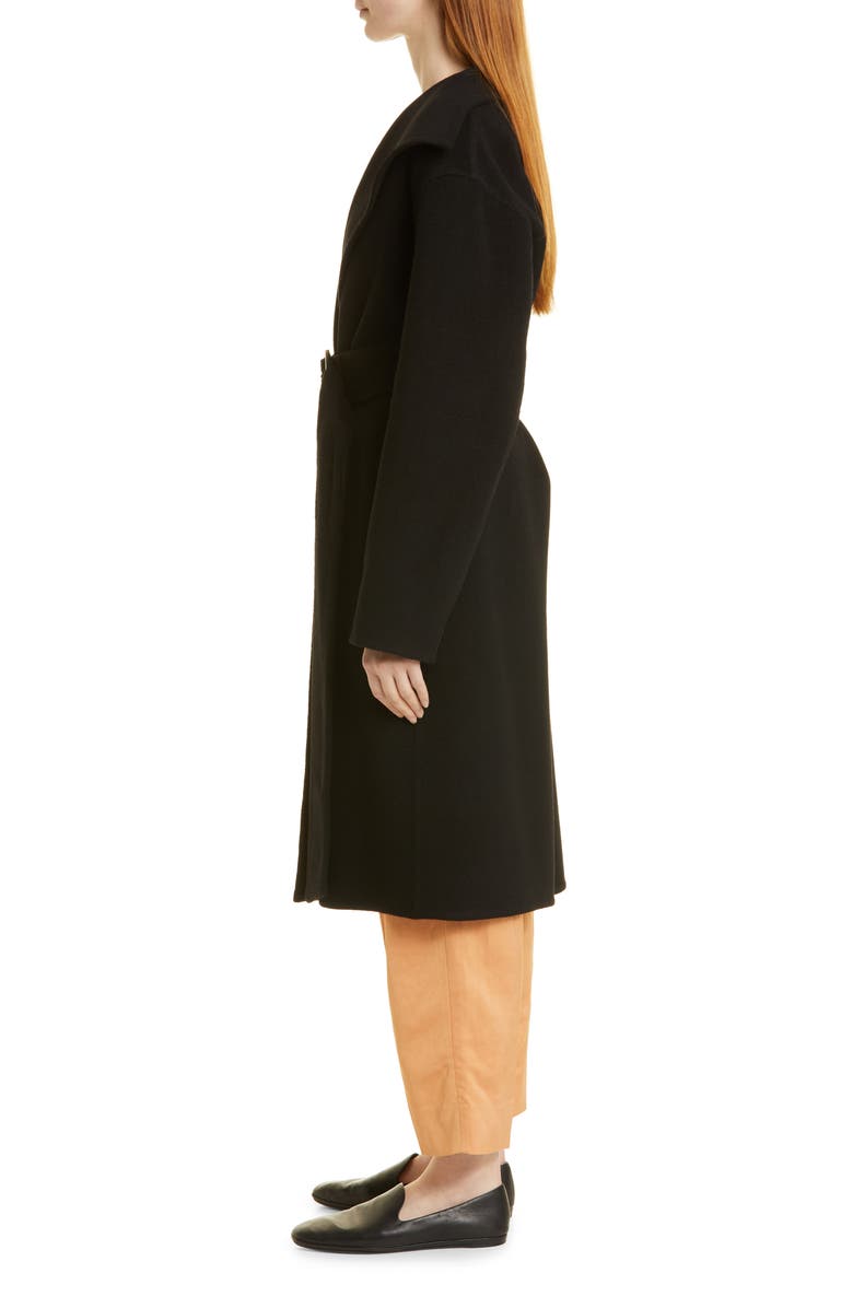 Vince Drape Neck Hooded Wool & Cashmere Coat, Alternate, color, 