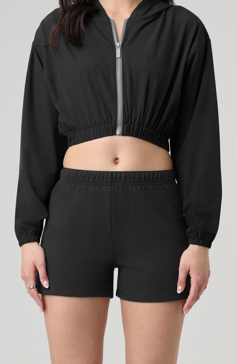 Florence by Mills Relaxed French Terry Shorts, Alternate, color, Black