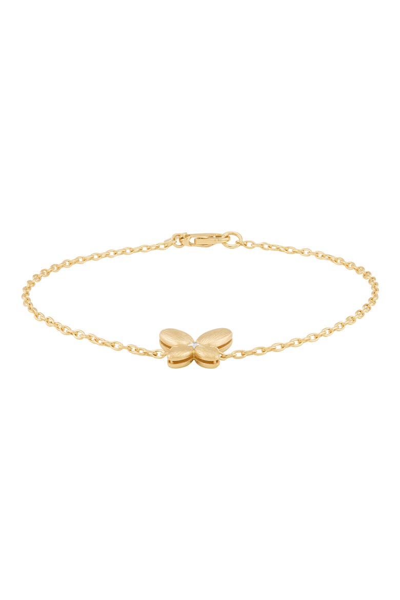 Butterfly Chain Bracelet, Alternate, color, YELLOW GOLD