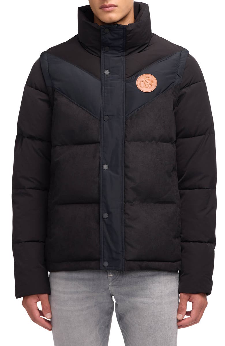 Scotch & Soda Nelleke 2-in-1 Puffer Jacket, Main, color, 