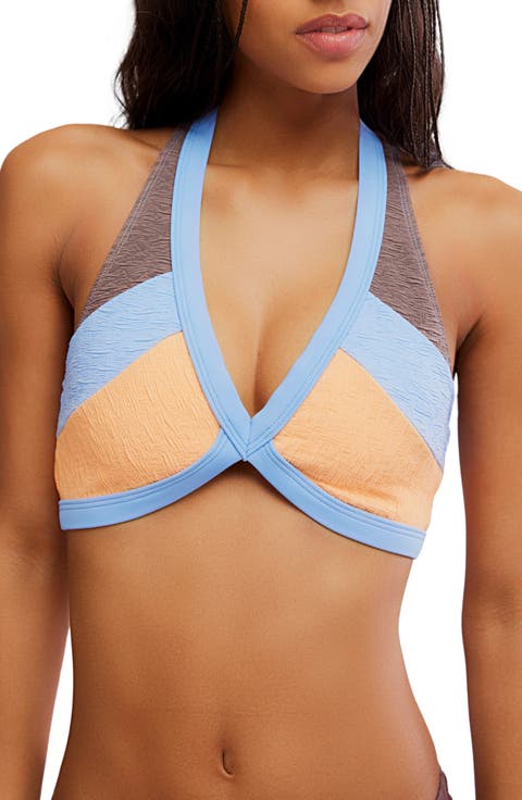 Kendall Colorblock Bikini Top