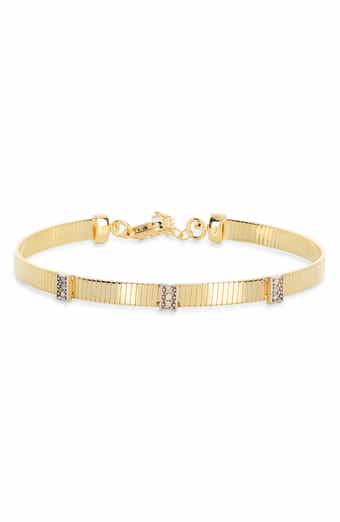 Diamond Ribbed Chain Bracelet