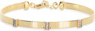 MESHMERISE Diamond Ribbed Chain Bracelet
