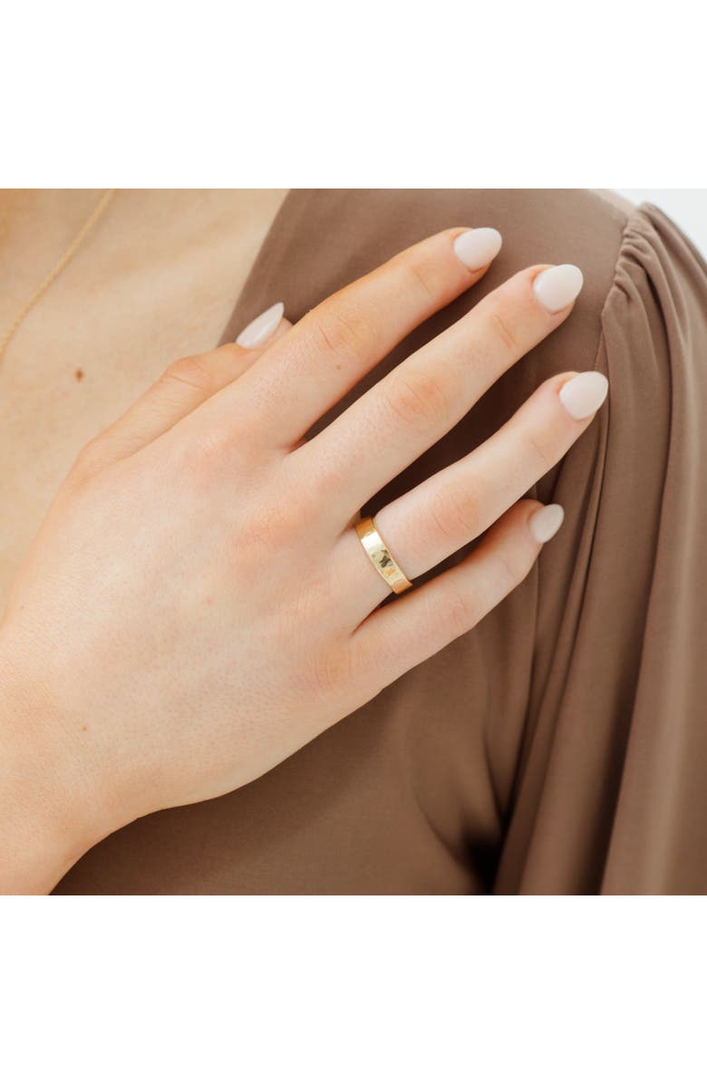 Sara Patino Golden Orbit Hammered Ring, Alternate, color, Gold