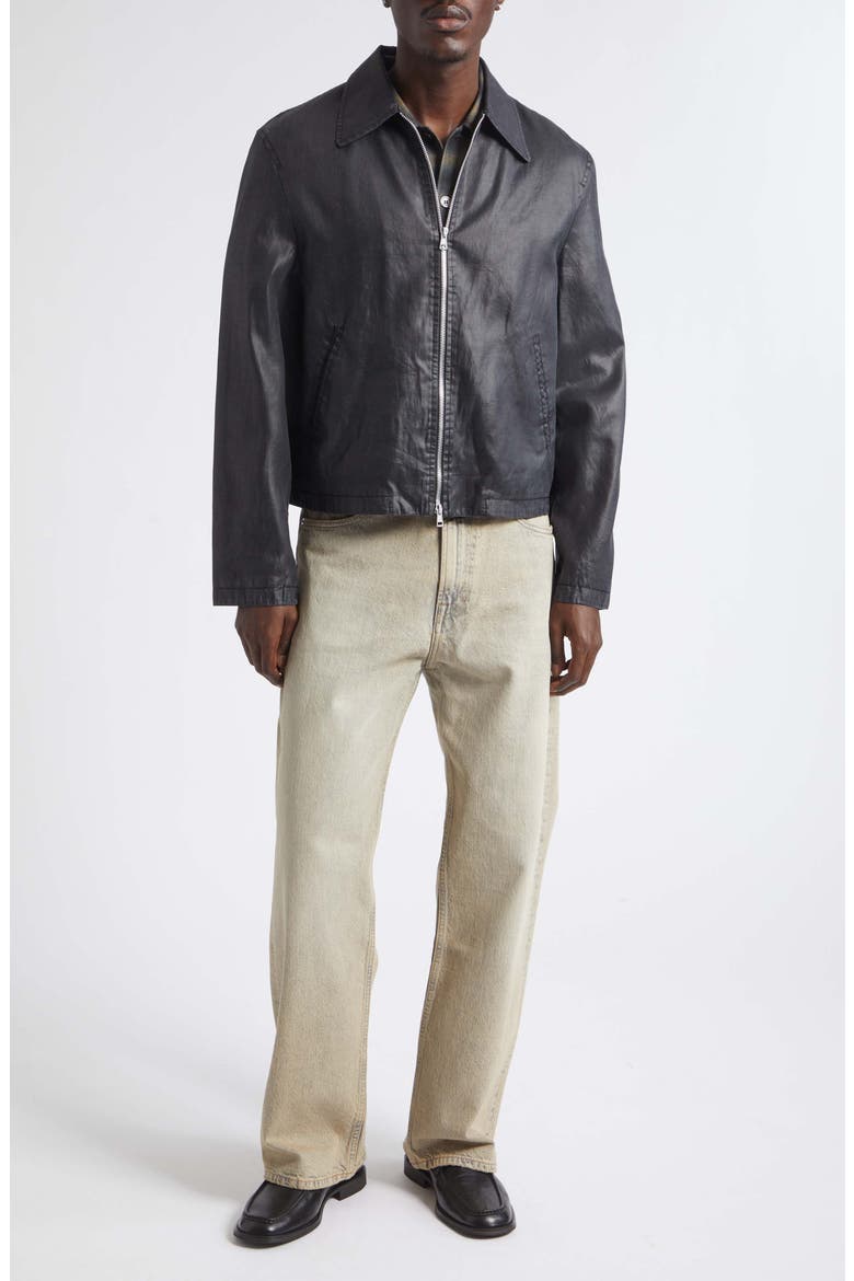 Mini Worker Jacket, Alternate, color, LACQUER BLACK