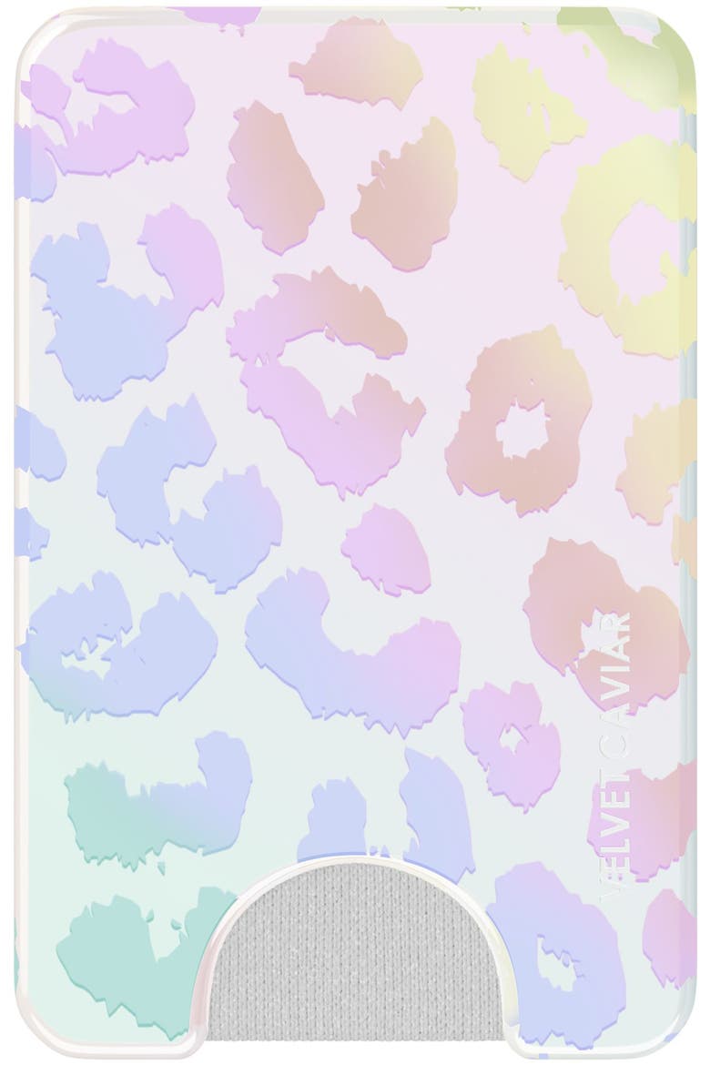 Magnetic Phone Wallet, Main, color, White Multicolor