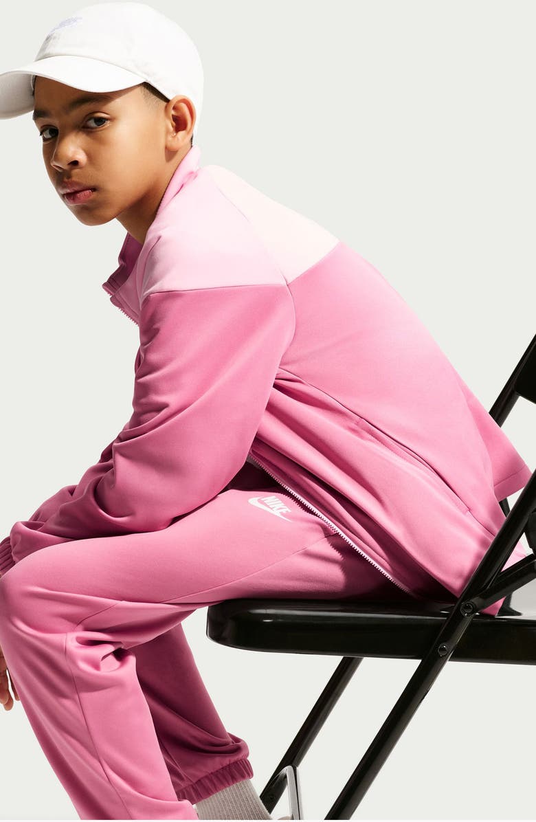 Nike Kids' Sportswear Dri-FIT Track Jacket & Pants Set, Alternate, color, Peony/ Medium Soft Pink/ White