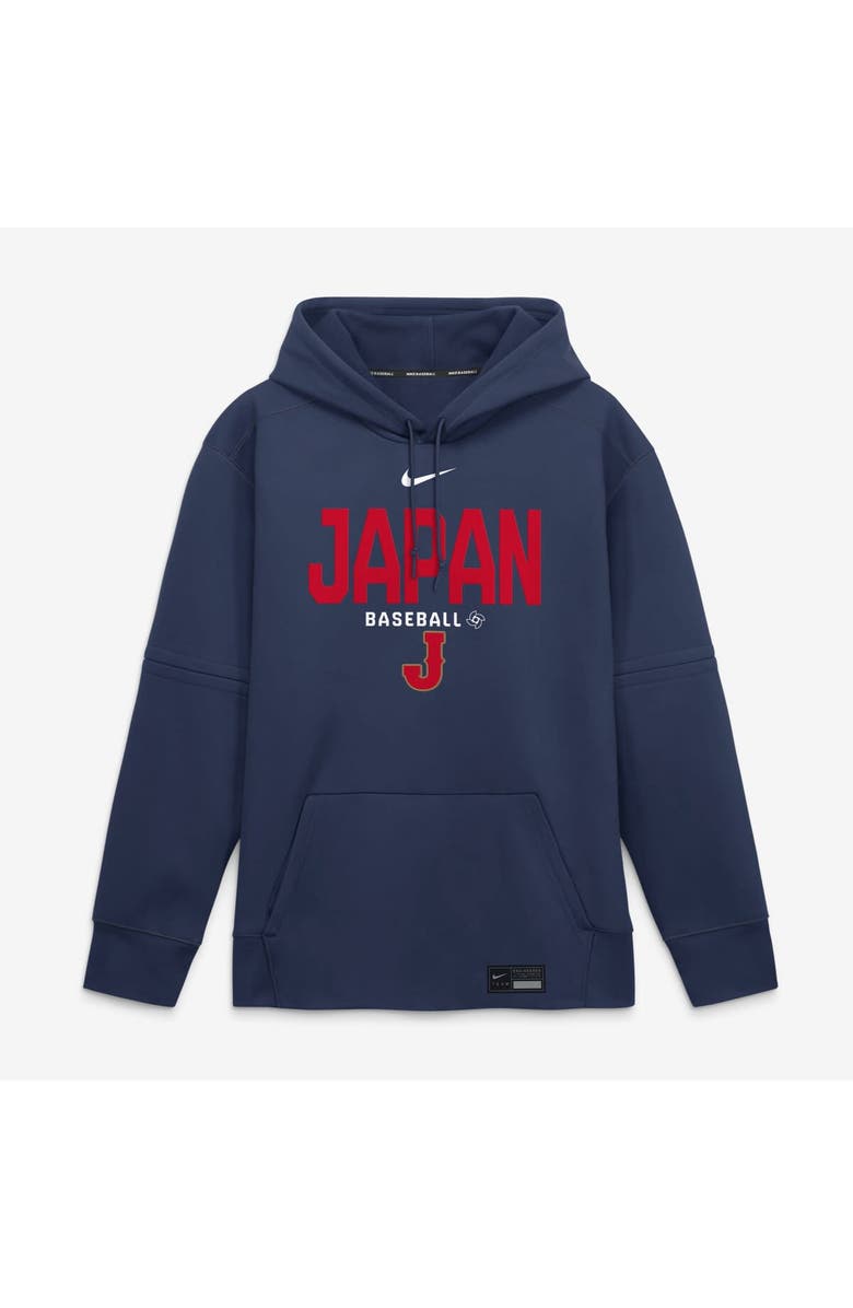 Nike Men's Nike  Navy Japan Baseball 2026 World Baseball Classic Authentic Collection Therma-FIT Hoodie, Main, color, Navy