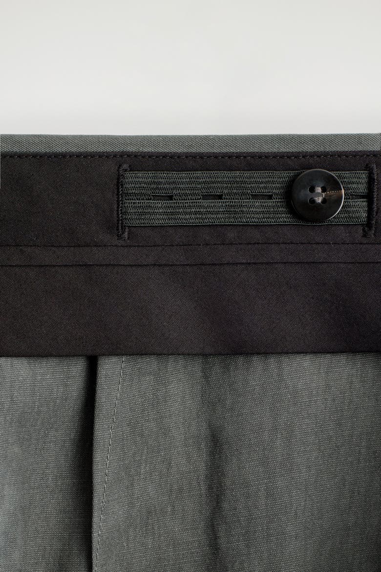 Relaxed Fluid Wide-Leg Pants, Alternate, color, DARK GRAY