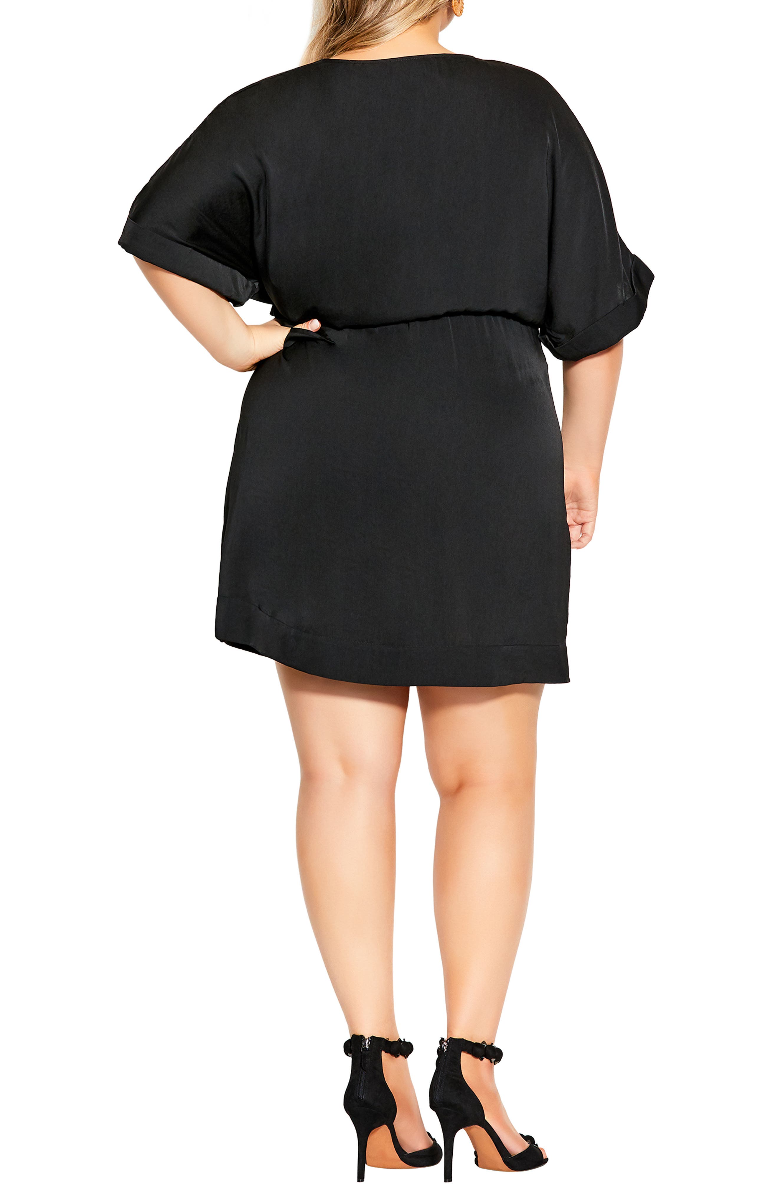 City Chic Uplifted Tie Waist Dress (Women) | Nordstrom