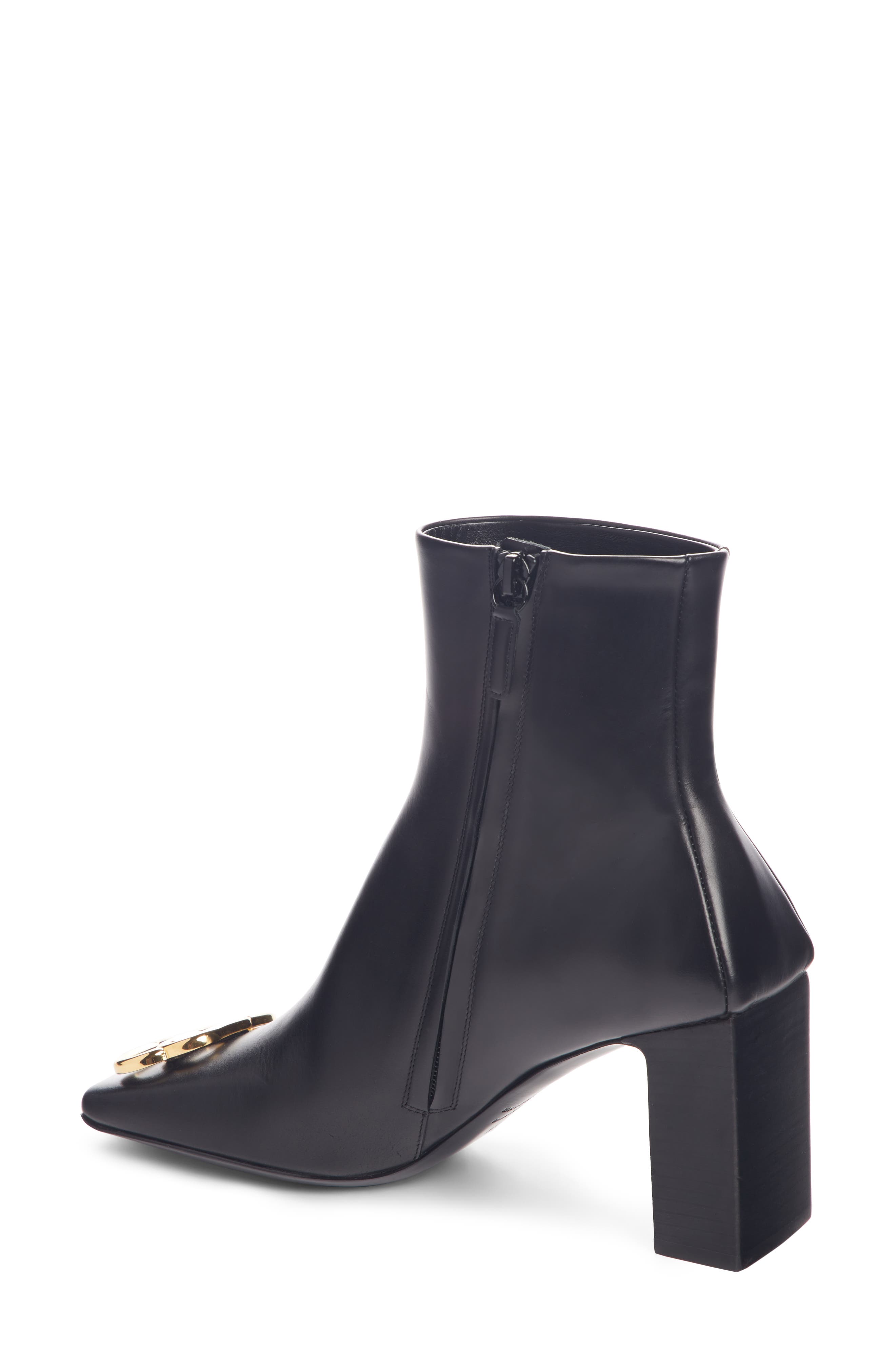 Balenciaga BB Square Toe Bootie, Alternate, color, 