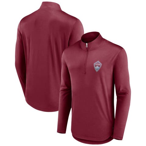 Men's Fanatics Branded Burgundy Colorado Rapids Iconic Quarter-Zip Jacket