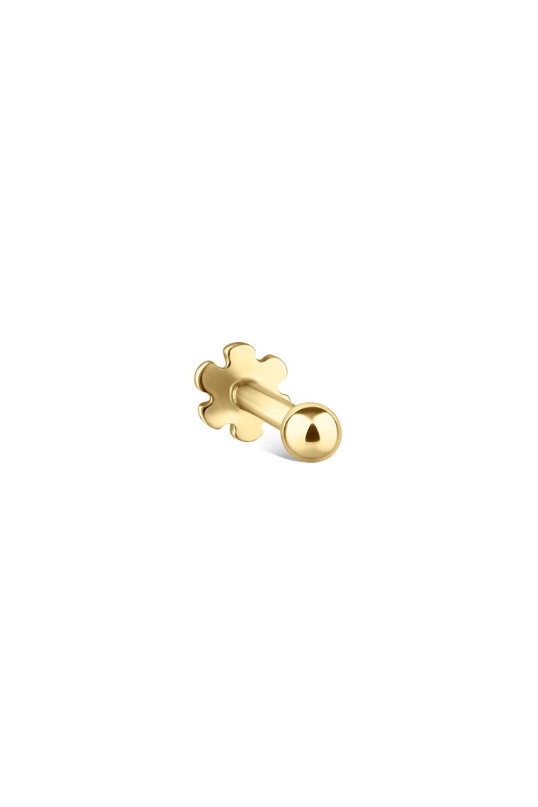 Ball Single Threaded Stud Earring, Main, color, YELLOW GOLD