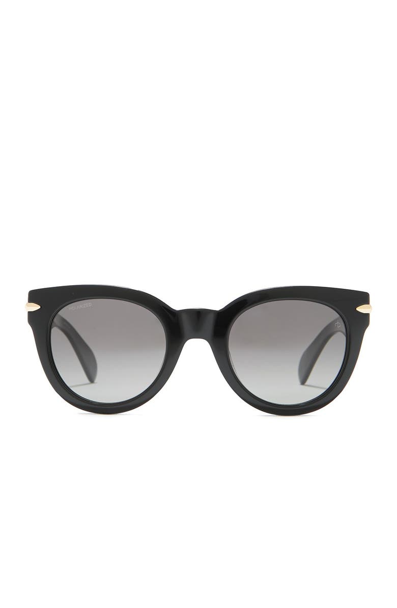 rag & bone Core 50mm Cat Eye Sunglasses, Alternate, color, 
