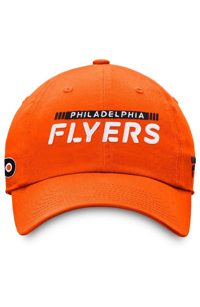 FANATICS Men's Fanatics Branded Orange Philadelphia Flyers Authentic Pro Rink Adjustable Hat, Alternate, color, 