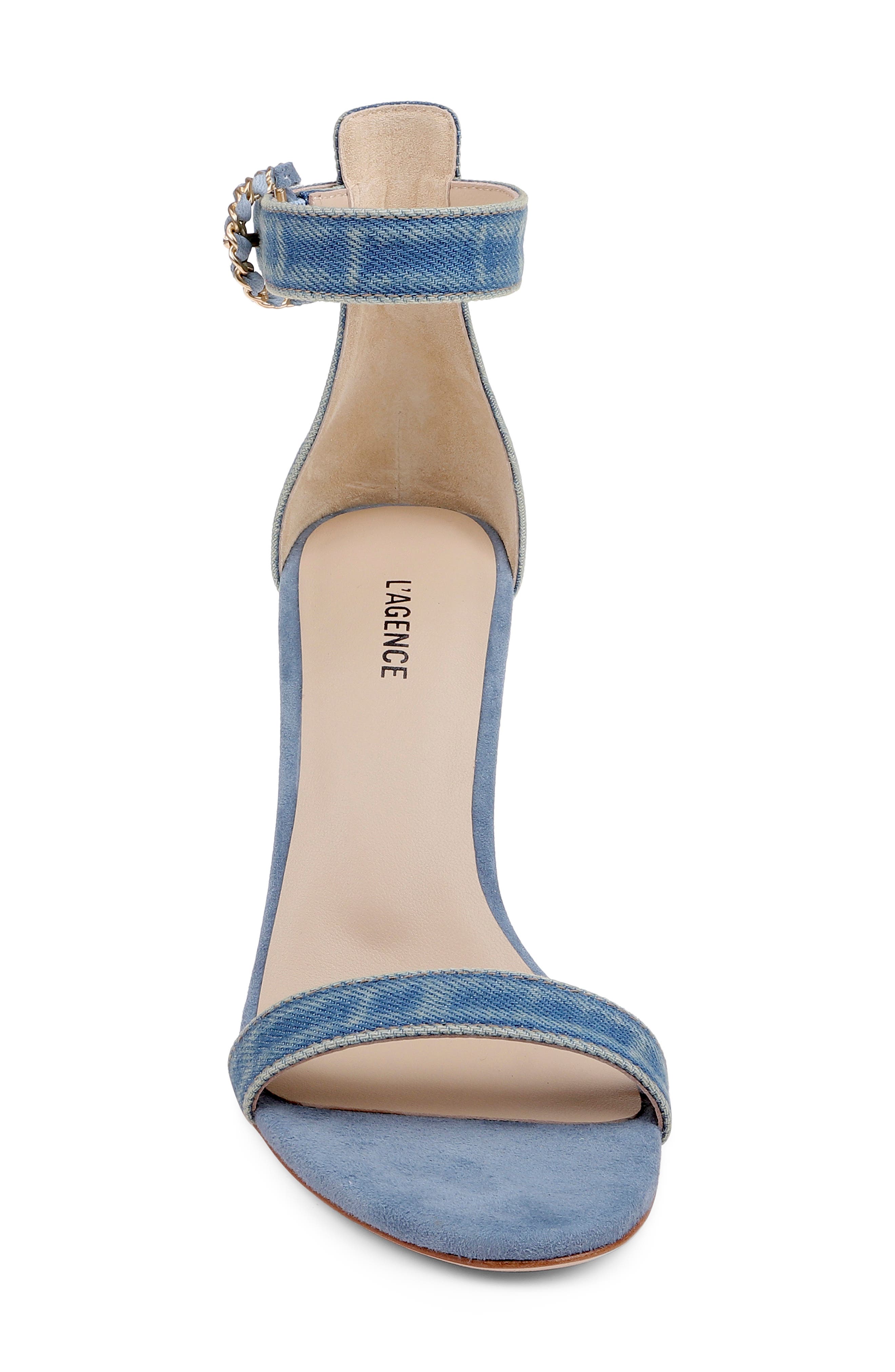 Gisele VII Sandal, Alternate, color, LIGHT DENIM
