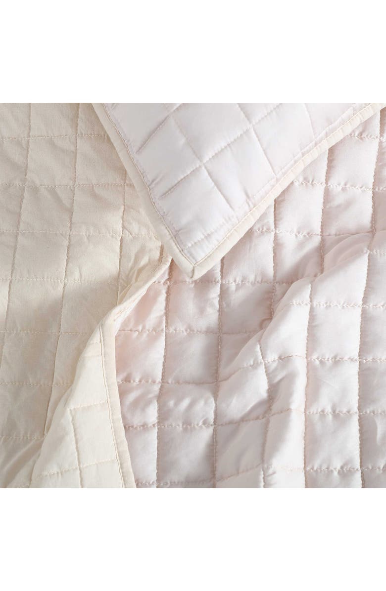 Calvin Klein Signature Quilted Comforter & Shams Set, Alternate, color, Light Pink