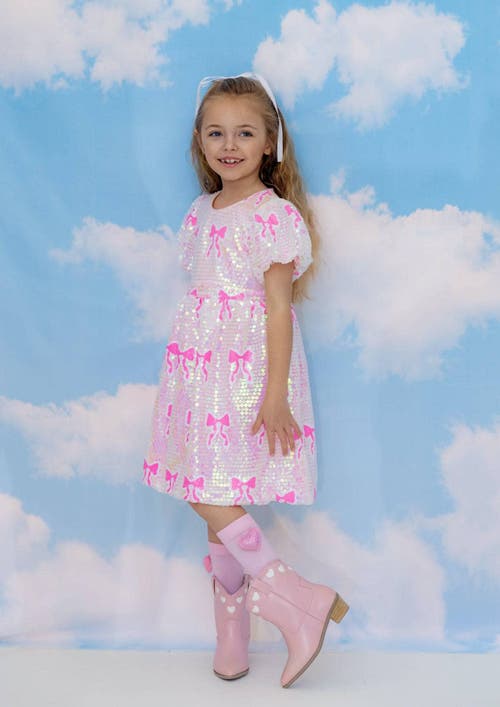 Lola + The Boys Sequin Bow Dress