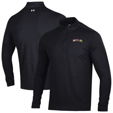 Men's Under Armour Black Maryland Terrapins T2 Green Maryland Day Half-Zip Pullover