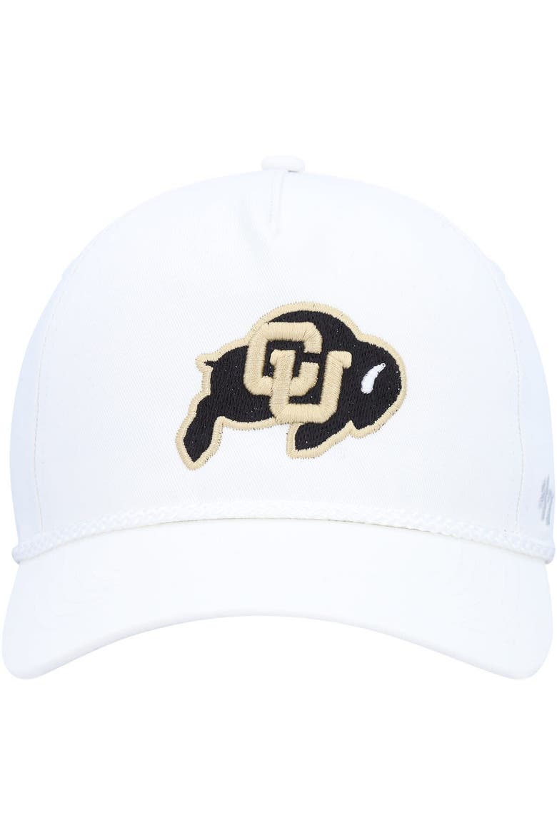 Men's '47  White Colorado Buffaloes Rope Hitch Adjustable Hat, Alternate, color, White