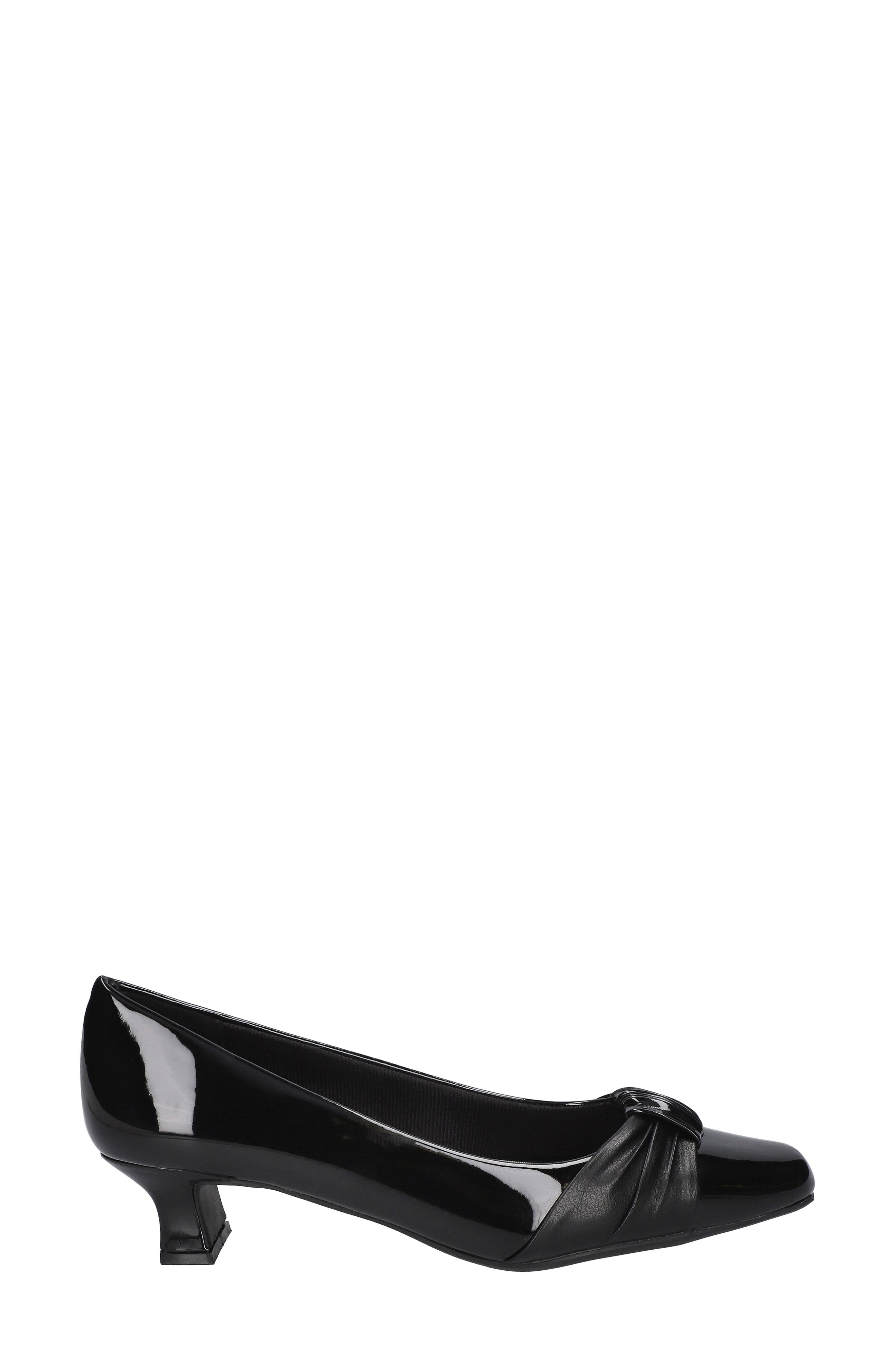 Waive Square Toe Pump - Multiple Widths Available, Alternate, color, BLACK PATENT/BLACK
