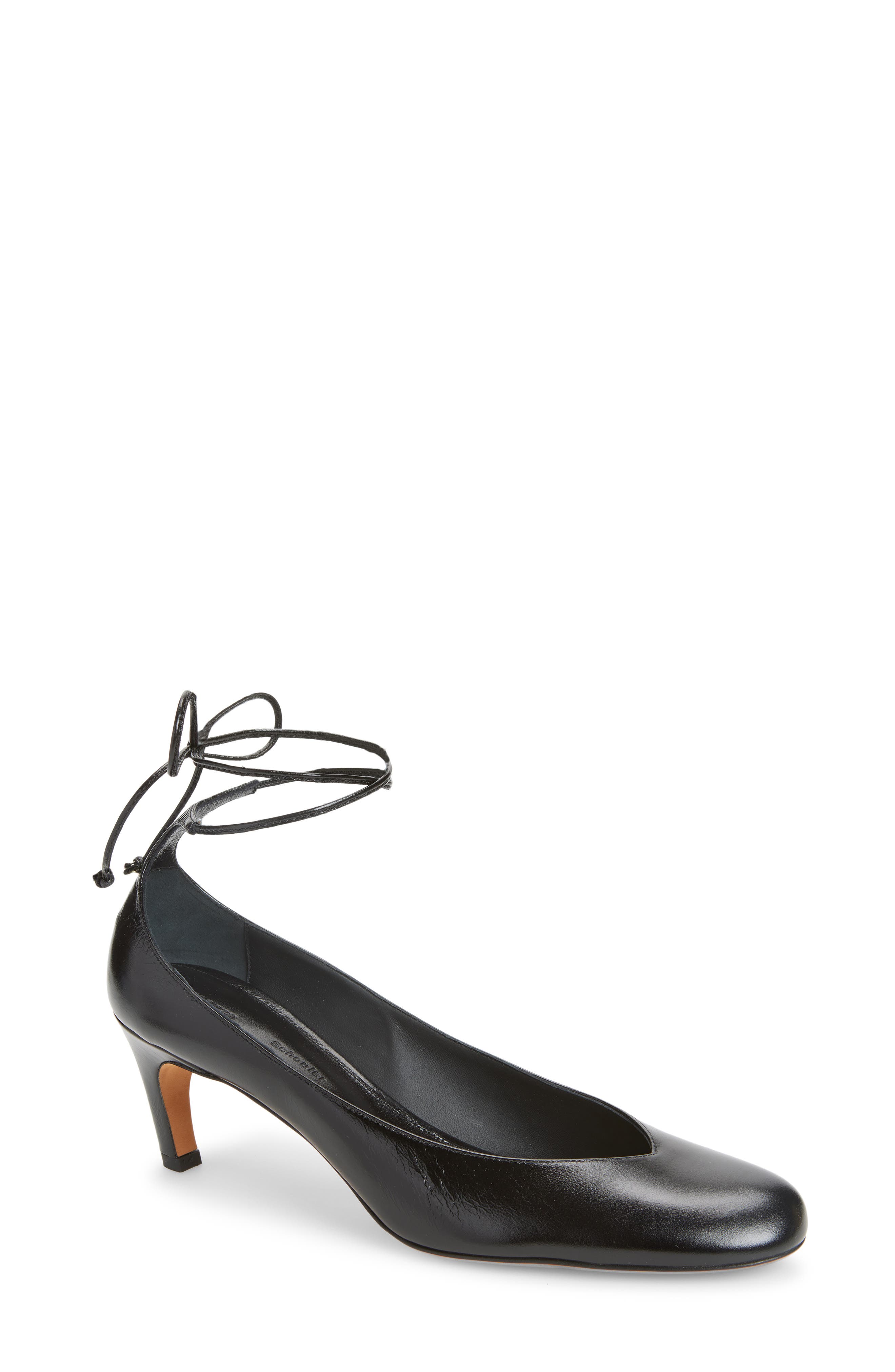 Proenza Schouler Uma Tie Kitten Heel Pump, Main, color, Black