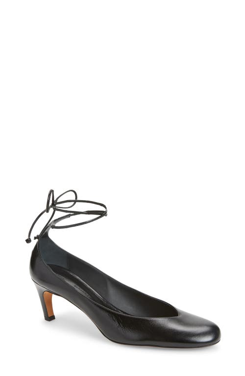 Proenza Schouler Uma Tie Kitten Heel Pump In Black