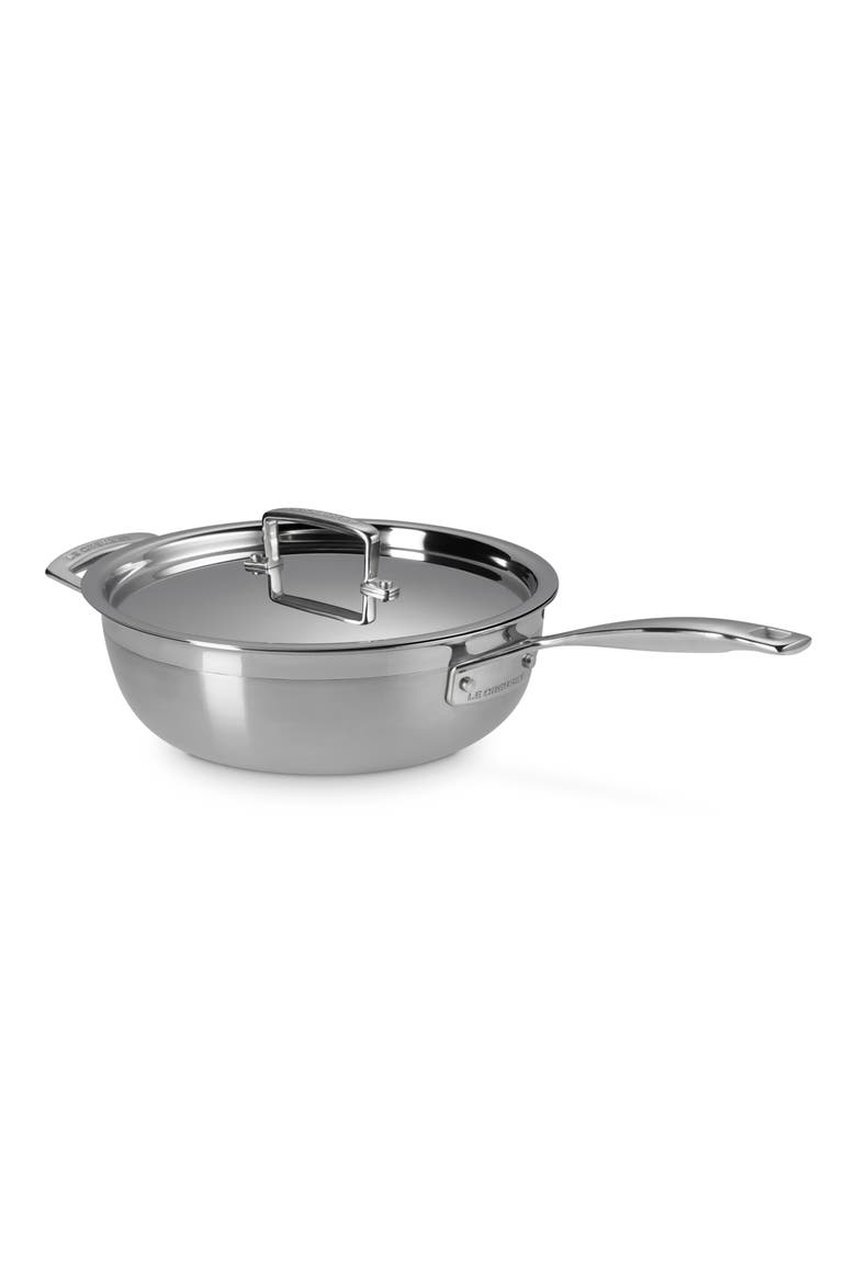 3.5-Quart Classic Stainless Steel Chef's Pan, Main, color, STAINLESS STEEL