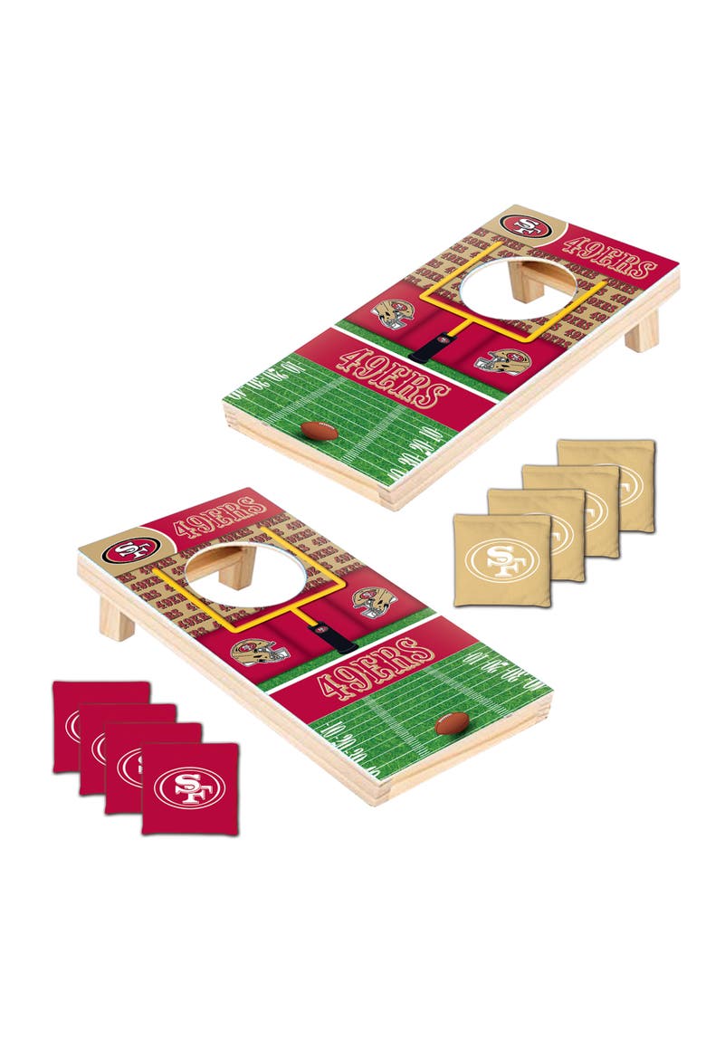 San Francisco 49ers Tabletop Cornhole, Alternate, color, Multicolor