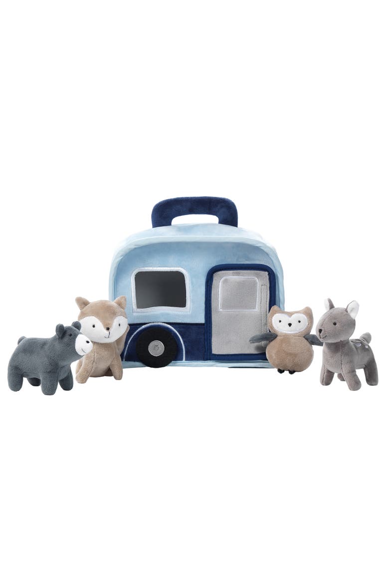 Interactive Camper/RV Plush with Stuffed Animal Toys, Alternate, color, Blue