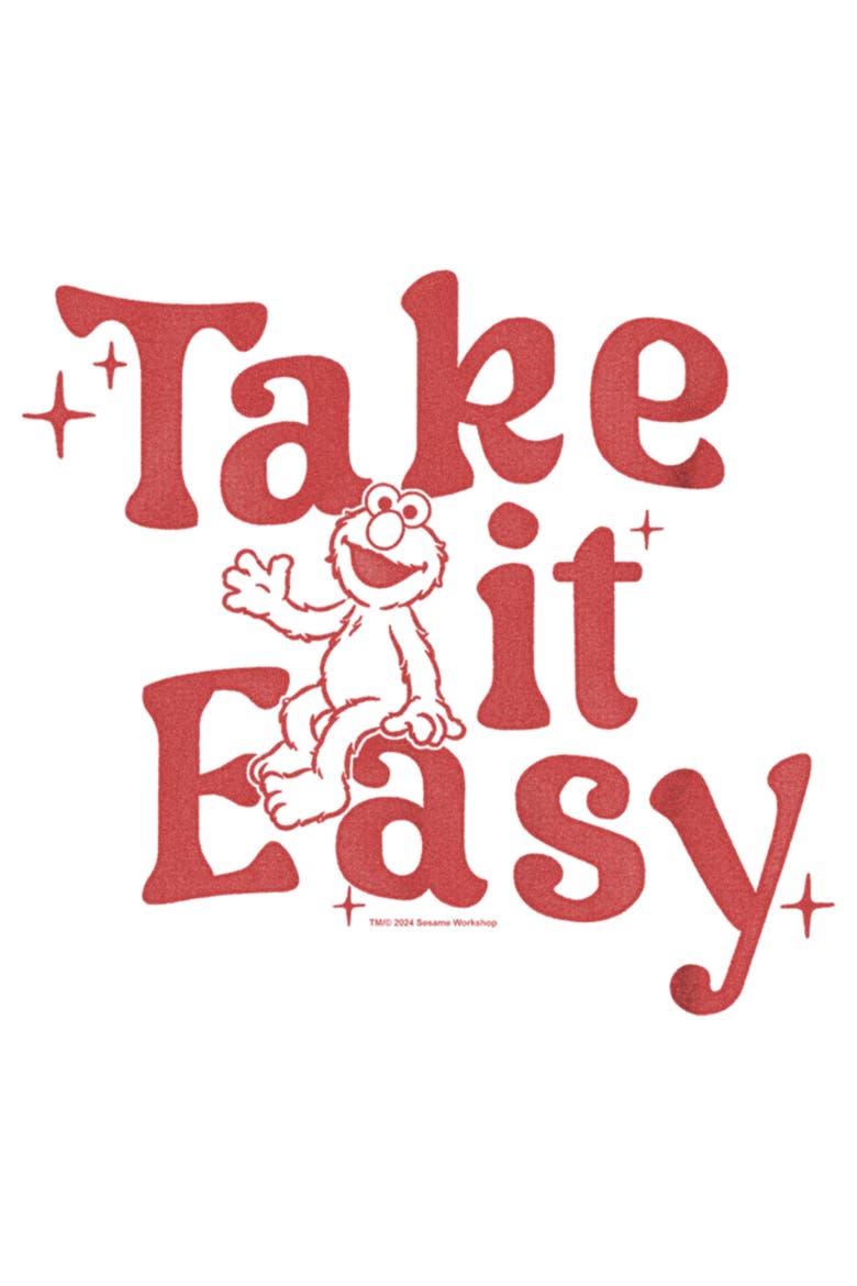 Boy's Sesame Street Elmo Take It Easy Graphic T-Shirt, Alternate, color, White
