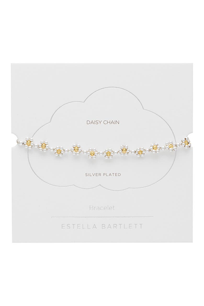 Amelia Daisy Chain Bracelet, Alternate, color, GOLD AND SILVER